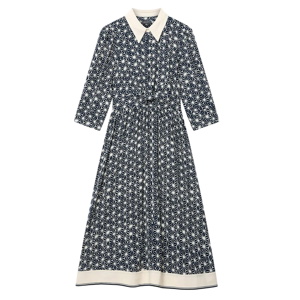 Mint Velvet Print Midi Shirt Dress